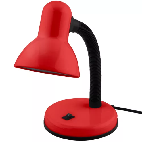 Állítható éjjeli asztali lámpa E27 Piros
