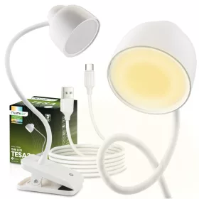   TESA 2 5W CCT LED asztali lámpa rajz- és iskolai asztalokhoz, fehér LUMILED