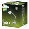 TESA 2 5W CCT LED asztali lámpa rajz- és iskolai asztalokhoz, fehér LUMILED