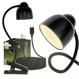   TESA 2 fekete LUMILED LED asztali lámpa 5W CCT rajzasztal-iskolai lámpa