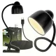 TESA 2 fekete LUMILED LED asztali lámpa 5W CCT rajzasztal-iskolai lámpa