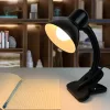 Állítható LIRIA iskolai éjszakai asztali lámpa E27 Clip Fekete LUMILED