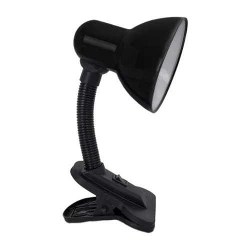 Állítható LIRIA iskolai éjszakai asztali lámpa E27 Clip Fekete LUMILED