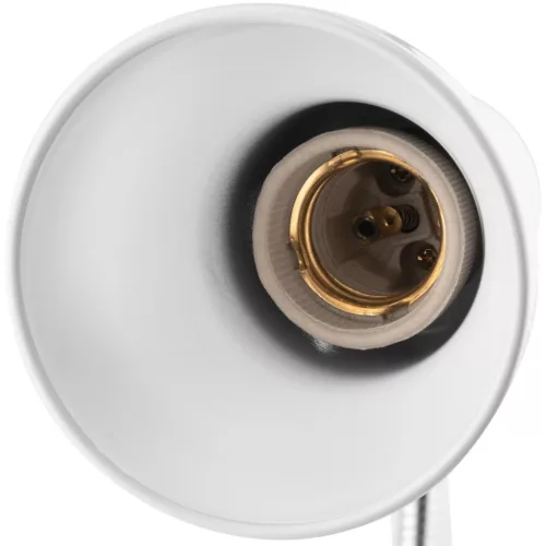 Állítható asztali lámpa asztal DONA School Night E27 Clip Fehér LUMILED