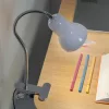 Állítható asztali lámpa asztal DONA School Night E27 Clip Fehér LUMILED