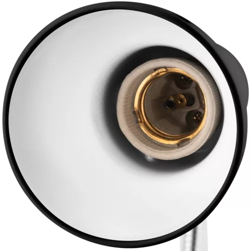 DONA állítható asztali lámpa, iskolai éjszaka, E27, csipesz, fekete, LUMILED