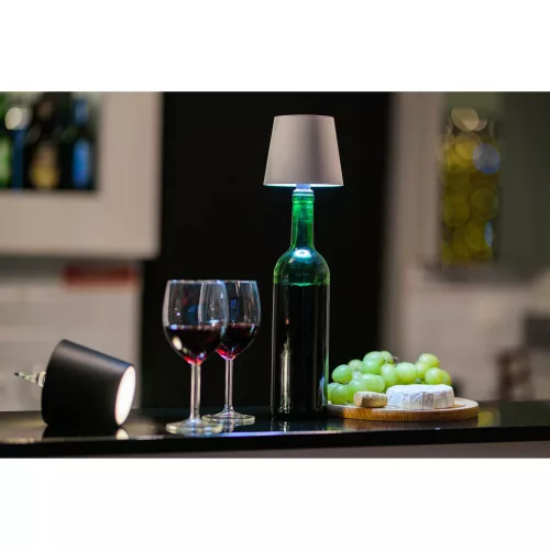 Asztali lámpa Asztali Éjszakai Világító Boros Palack Parafa USB CCT 3 Szín SALCO Fehér LUMILED