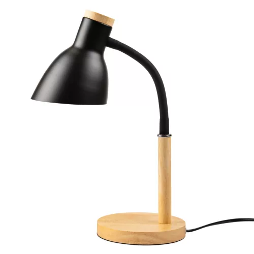 Asztali Lámpa Iskolai Rajzasztal Dekoratív E27 NIKO Fekete Lumiled