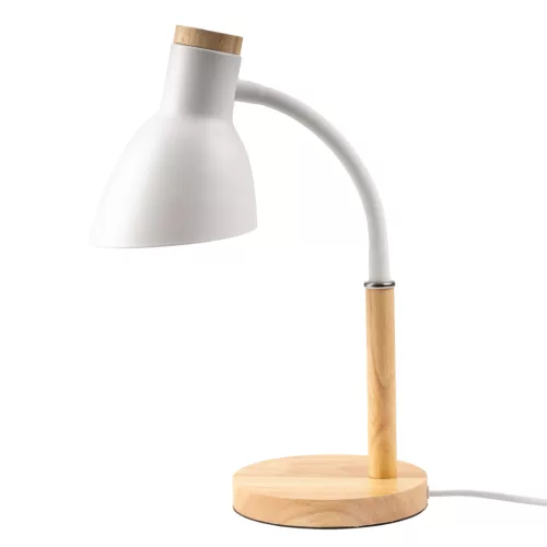 Asztali Lámpa Iskolai Rajzasztal Dekoratív E27 NIKO Fehér Lumiled