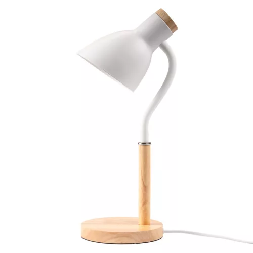 Asztali Lámpa Iskolai Rajzasztal Dekoratív E27 NIKO Fehér Lumiled