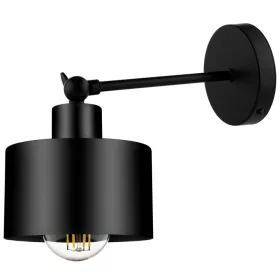   TRAGULA fekete állítható LOFT RETRO EDISON fali lámpa fali lámpa LED E27 LUMILED-hez