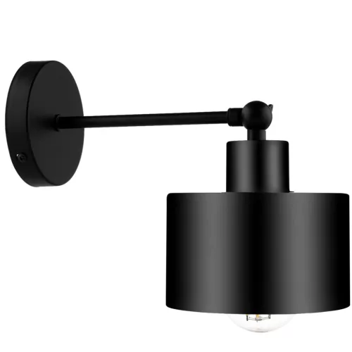 TRAGULA fekete állítható LOFT RETRO EDISON fali lámpa fali lámpa LED E27 LUMILED-hez