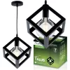 TALUS geometrikus négyzet alakú függőlámpa ZWIS LED-hez 1x E27 LUMILED