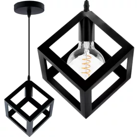  TALUS geometrikus négyzet alakú függőlámpa ZWIS LED-hez 1x E27 LUMILED