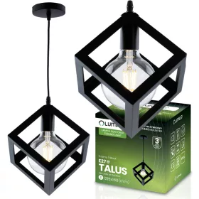   TALUS geometrikus négyzet alakú függőlámpa ZWIS LED-hez 1x E27 LUMILED