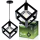 TALUS geometrikus négyzet alakú függőlámpa ZWIS LED-hez 1x E27 LUMILED