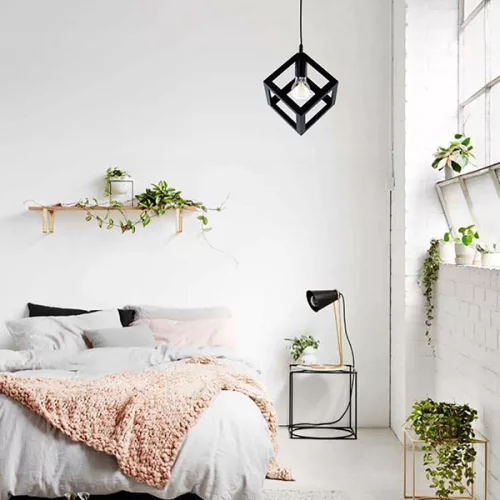 TALUS geometrikus négyzet alakú függőlámpa ZWIS LED-hez 1x E27 LUMILED