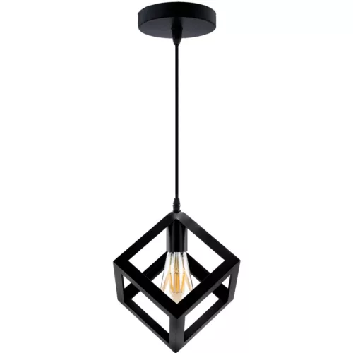 TALUS geometrikus négyzet alakú függőlámpa ZWIS LED-hez 1x E27 LUMILED