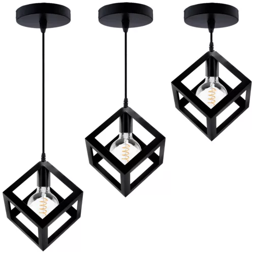 TALUS geometrikus négyzet alakú függőlámpa ZWIS LED-hez 1x E27 LUMILED