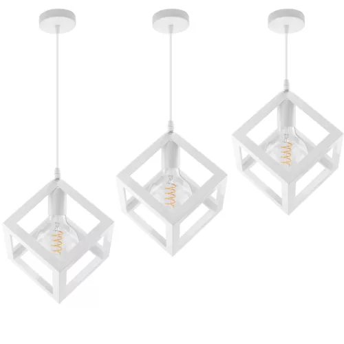 TALUS geometrikus négyzet alakú függőlámpa ZWIS LED White-hoz 1x E27 LUMILED