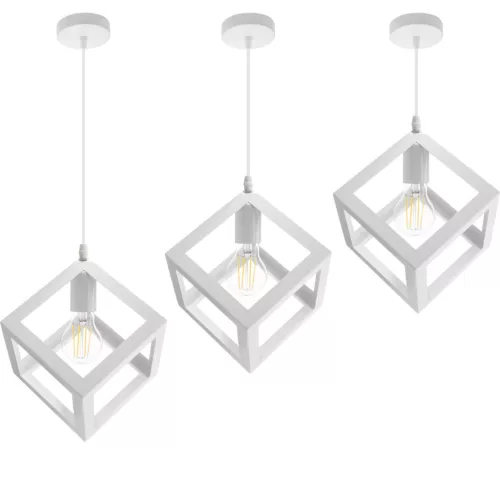 TALUS geometrikus négyzet alakú függőlámpa ZWIS LED White-hoz 1x E27 LUMILED