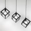 Mennyezeti függőlámpa TALUS Geometrikus függesztőkocka LED-hez 3x E27 LUMILED