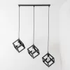 Mennyezeti függőlámpa TALUS Geometrikus függesztőkocka LED-hez 3x E27 LUMILED