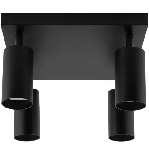 Mennyezeti lámpa, mennyezeti spotlámpa, TUBA halogén spotlámpa, 4x GU10, TABULA, LUMILED