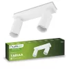 Mennyezeti lámpa SPOT TUBA Reflektor Halogén lámpatest 2x GU10 TABULA LUMILED