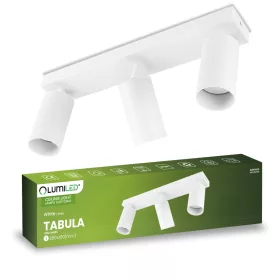   Mennyezeti lámpa SPOT TUBA Reflektor Halogén lámpatest 3x GU10 TABULA LUMILED