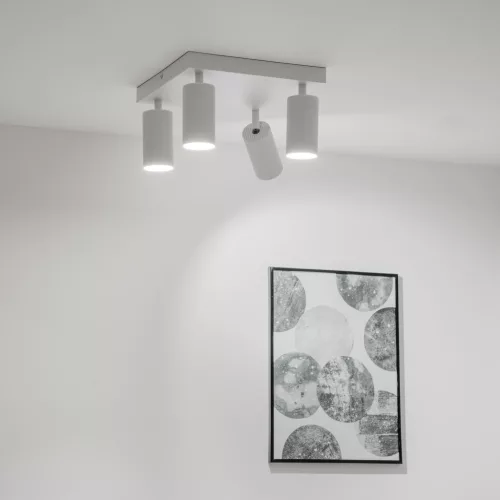 Mennyezeti lámpa Mennyezeti Spot TUBA Spotlámpa Halogén Fixture 4x GU10 TABULA LUMILED