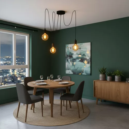 ARANE SPIDER mennyezeti függesztett lámpa, 3 karos LED-hez 3x E27 LUMILED