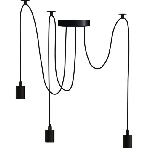 ARANE SPIDER mennyezeti függesztett lámpa, 3 karos LED-hez 3x E27 LUMILED