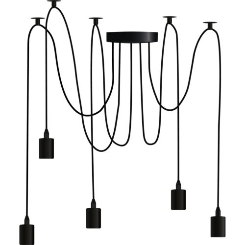 ARANE SPIDER 5 karos mennyezeti függesztett lámpa 5x E27 LUMILED LED-hez