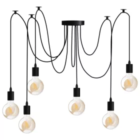  ARANE SPIDER mennyezeti függesztett lámpa, 6 karos LED-hez 6x E27 LUMILED