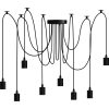 ARANE SPIDER mennyezeti függesztett lámpa 8 karú LED 8x E27 LUMILED-hez
