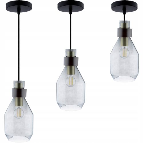 UMBRA ZWIS függesztett lámpa, sötét üveg LED-hez 1xE27 LUMILED