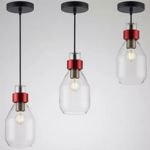 UMBRA ZWIS függesztett lámpa, sötét üveg LED-hez 1xE27 LUMILED