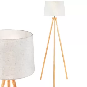   Álló asztali lámpa E27 állvány lámpaernyővel bézs, állítható magasságú Clara Lumiled