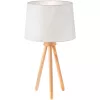 Álló asztali lámpa E27 állvány lámpaernyővel bézs, állítható magasságú Clara Lumiled