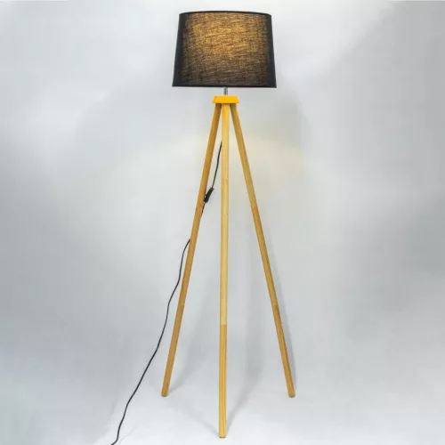 Álló asztali lámpa E27 állvány lámpaernyővel fekete, állítható magasságú Clara Lumiled