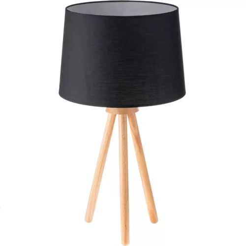 Álló asztali lámpa E27 állvány lámpaernyővel fekete, állítható magasságú Clara Lumiled