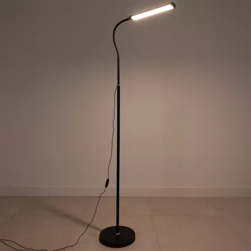 Állólámpa LED asztali lámpa 9W CCT szabályozható fekete magasságban állítható Longa Lumiled