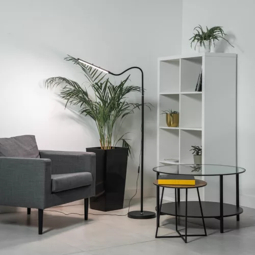 Állólámpa LED asztali lámpa 9W CCT szabályozható fekete magasságban állítható Longa Lumiled