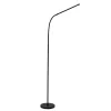 LED állólámpa, 14 W, CCT, szabályozható fényerővel és magasságállítással, LONGA 2, fekete, LUMILED