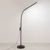 LED állólámpa, 14 W, CCT, szabályozható fényerővel és magasságállítással, LONGA 2, fekete, LUMILED