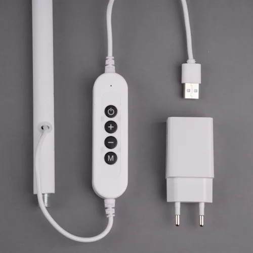 LED állólámpa, 14W CCT, szabályozható fényerővel és magasságállítással, LONGA 2, fehér, LUMILED