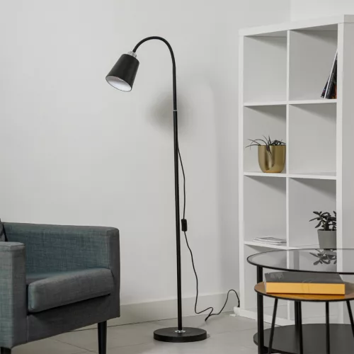 Álló Asztali lámpa LED E27 fekete, magasságállítással Kalso Lumiled