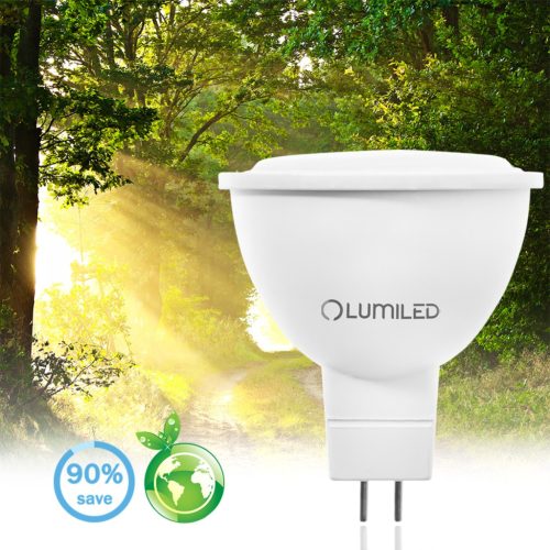 GU5.3 MR16 LED izzó 8W = 80W 720lm 4000K Semleges 120° 12V LUMILED