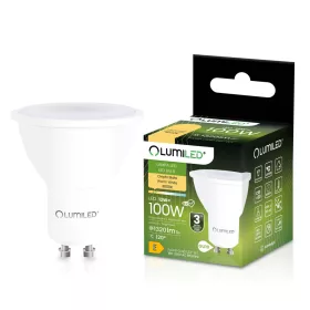   LED izzó GU10 spotlámpa PAR16 12W = 100W 1320LM 3000K Meleg 120° LUMILED